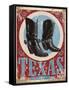 Travel Poster - Texas-The Saturday Evening Post-Framed Stretched Canvas