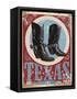 Travel Poster - Texas-The Saturday Evening Post-Framed Stretched Canvas