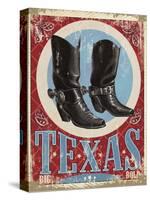 Travel Poster - Texas-The Saturday Evening Post-Stretched Canvas