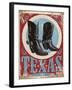 Travel Poster - Texas-The Saturday Evening Post-Framed Giclee Print