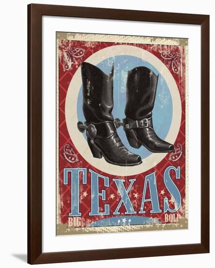 Travel Poster - Texas-The Saturday Evening Post-Framed Giclee Print