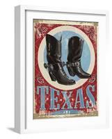 Travel Poster - Texas-The Saturday Evening Post-Framed Giclee Print