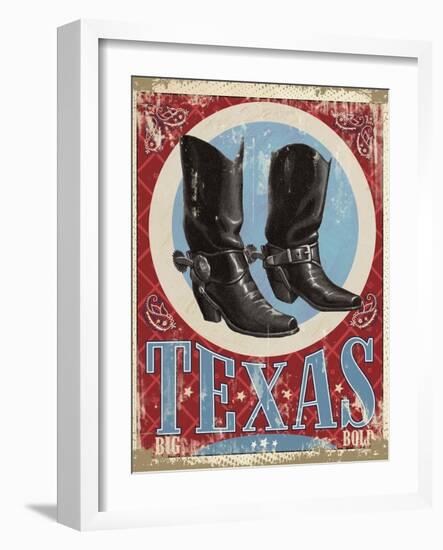 Travel Poster - Texas-The Saturday Evening Post-Framed Giclee Print