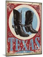 Travel Poster - Texas-The Saturday Evening Post-Mounted Giclee Print