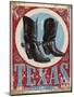 Travel Poster - Texas-The Saturday Evening Post-Mounted Giclee Print