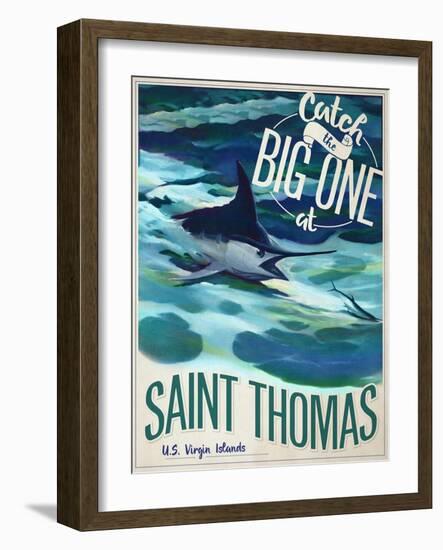 Travel Poster - USVI-The Saturday Evening Post-Framed Giclee Print