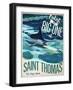 Travel Poster - USVI-The Saturday Evening Post-Framed Giclee Print