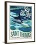 Travel Poster - USVI-The Saturday Evening Post-Framed Giclee Print