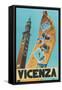 Travel Poster, Vicenza, Italy-null-Framed Stretched Canvas