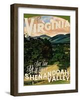 Travel Poster - Virginia-The Saturday Evening Post-Framed Giclee Print