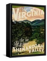 Travel Poster - Virginia-The Saturday Evening Post-Framed Stretched Canvas