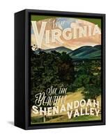 Travel Poster - Virginia-The Saturday Evening Post-Framed Stretched Canvas