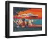 Travel Poster, West and Southwest Africa-null-Framed Art Print