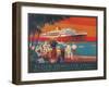 Travel Poster, West and Southwest Africa-Found Image Press-Framed Giclee Print