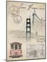 Travel San Francisco-Arnie Fisk-Mounted Art Print