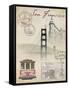 Travel San Francisco-Arnie Fisk-Framed Stretched Canvas