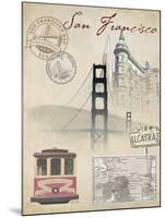 Travel San Francisco-Arnie Fisk-Mounted Art Print