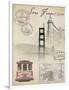 Travel San Francisco-Arnie Fisk-Framed Art Print