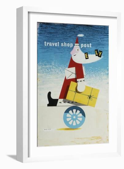 Travel, Shop, Post Early-Manfred Reiss-Framed Art Print