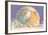 Travel the World, Globe with Routes-null-Framed Art Print