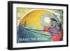 Travel the World, Routes to Asia-null-Framed Art Print