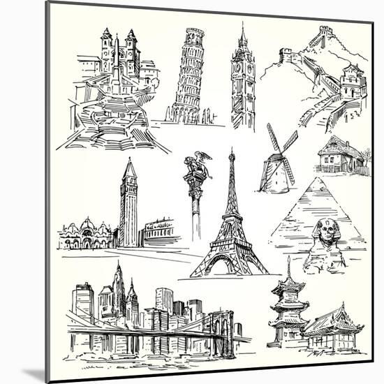 Travel the World-canicula-Mounted Art Print