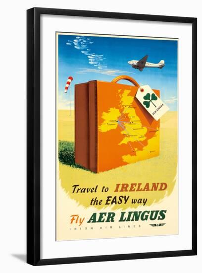 Travel to Ireland the Easy Way - Fly Aer Lingus-null-Framed Giclee Print