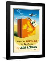 Travel to Ireland the Easy Way - Fly Aer Lingus-null-Framed Giclee Print