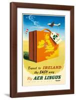 Travel to Ireland the Easy Way - Fly Aer Lingus-null-Framed Giclee Print