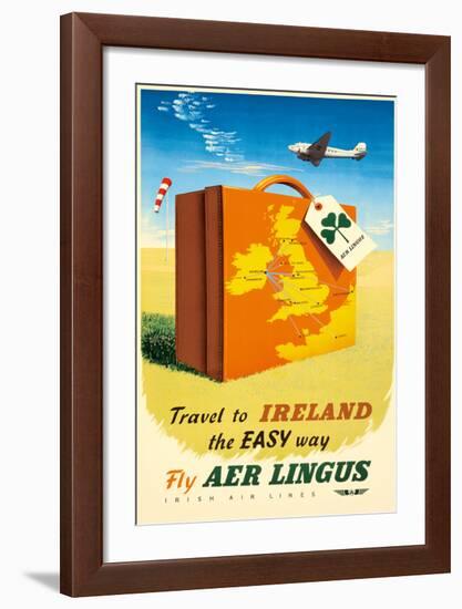 Travel to Ireland the Easy Way - Fly Aer Lingus-null-Framed Giclee Print