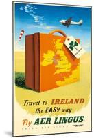 Travel to Ireland the Easy Way - Fly Aer Lingus-null-Mounted Giclee Print