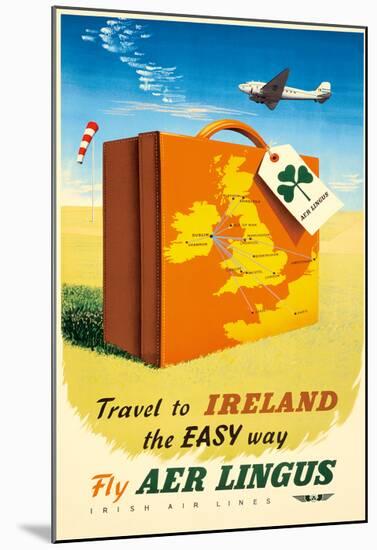 Travel to Ireland the Easy Way - Fly Aer Lingus-null-Mounted Giclee Print