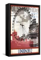 Travel to London-Sidney Paul & Co.-Framed Stretched Canvas