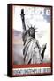 Travel to New York-Sidney Paul & Co.-Framed Stretched Canvas