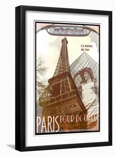 Travel to Paris-Sidney Paul & Co.-Framed Art Print