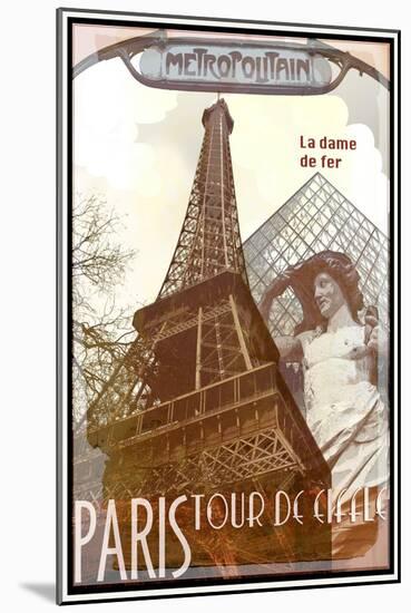 Travel to Paris-Sidney Paul & Co.-Mounted Art Print