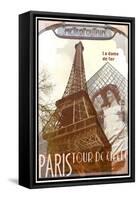 Travel to Paris-Sidney Paul & Co.-Framed Stretched Canvas