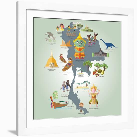 Travel to Thailand-Sajja-Framed Art Print