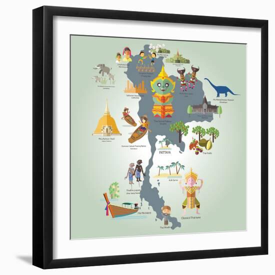 Travel to Thailand-Sajja-Framed Art Print