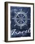 Travel To Your Blue-Jace Grey-Framed Art Print
