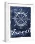 Travel To Your Blue-Jace Grey-Framed Art Print