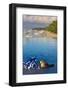 Travel, Towel and Straw Hat on the Beach, Bohol Island, Philippines-Keren Su-Framed Photographic Print