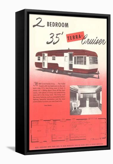 Travel Trailer Advertisement, Terra Cruiser-null-Framed Stretched Canvas