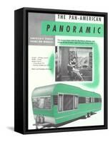 Travel Trailer Advertisement-null-Framed Stretched Canvas