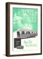 Travel Trailer Advertisement-null-Framed Art Print