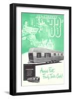 Travel Trailer Advertisement-null-Framed Art Print