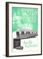 Travel Trailer Advertisement-null-Framed Art Print