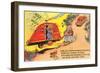 Travel Trailer Cartoon-null-Framed Art Print