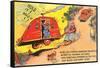 Travel Trailer Cartoon-null-Framed Stretched Canvas