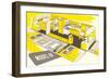 Travel Trailer Cross Section-null-Framed Art Print